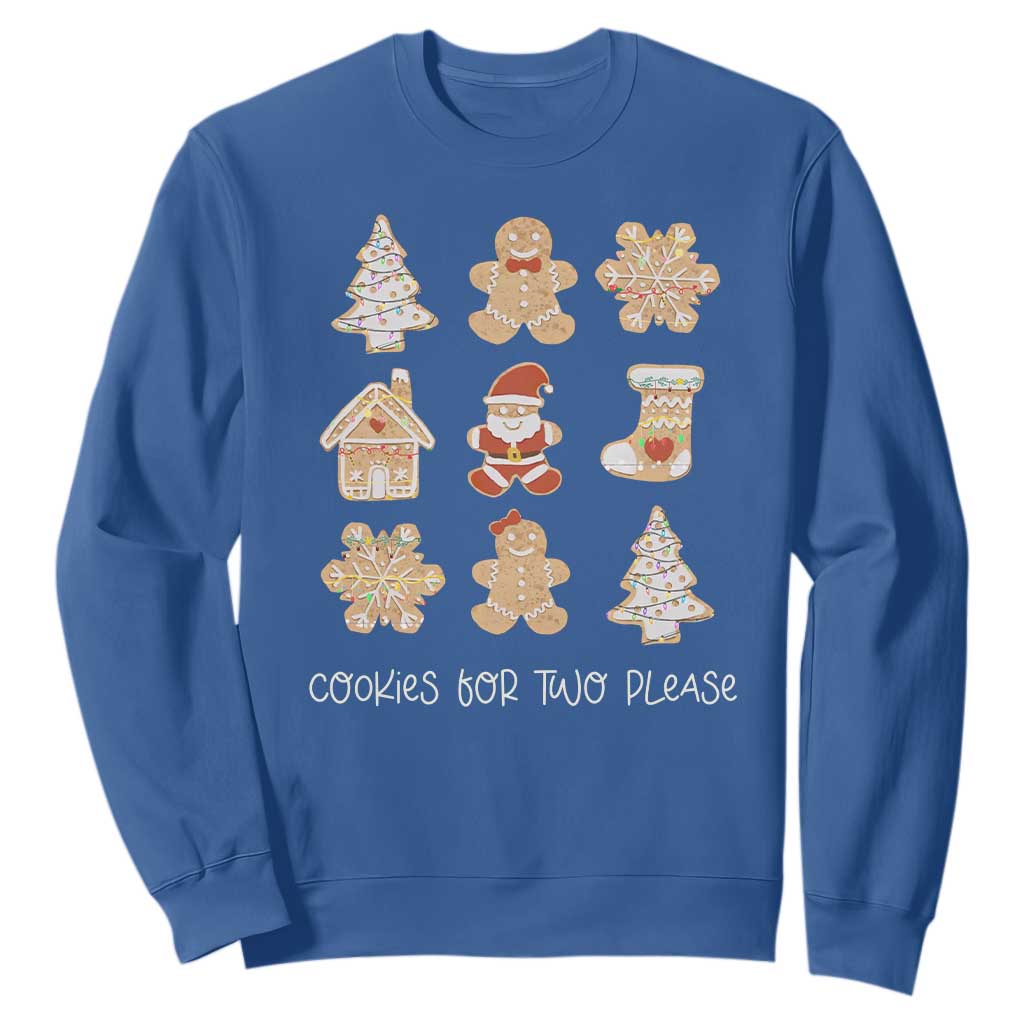 Christmas Pregnancy Announcement Sweatshirt Cookies For Two Please Maternity Gift - African Pride