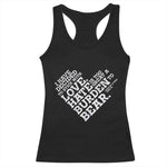 MLK Racerback Tank Top I Have Decided To Stick With Love Martin Luther King Black History Month - African Pride