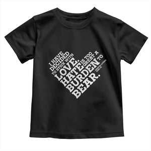 MLK Toddler T Shirt I Have Decided To Stick With Love Martin Luther King Black History Month - African Pride