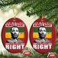 Martin Luther King Jr Christmas Ornament The Time Is Always Right To Do What Is Right MLK Black Month - African Pride