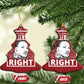 Martin Luther King Jr Christmas Ornament The Time Is Always Right To Do What Is Right - African Pride