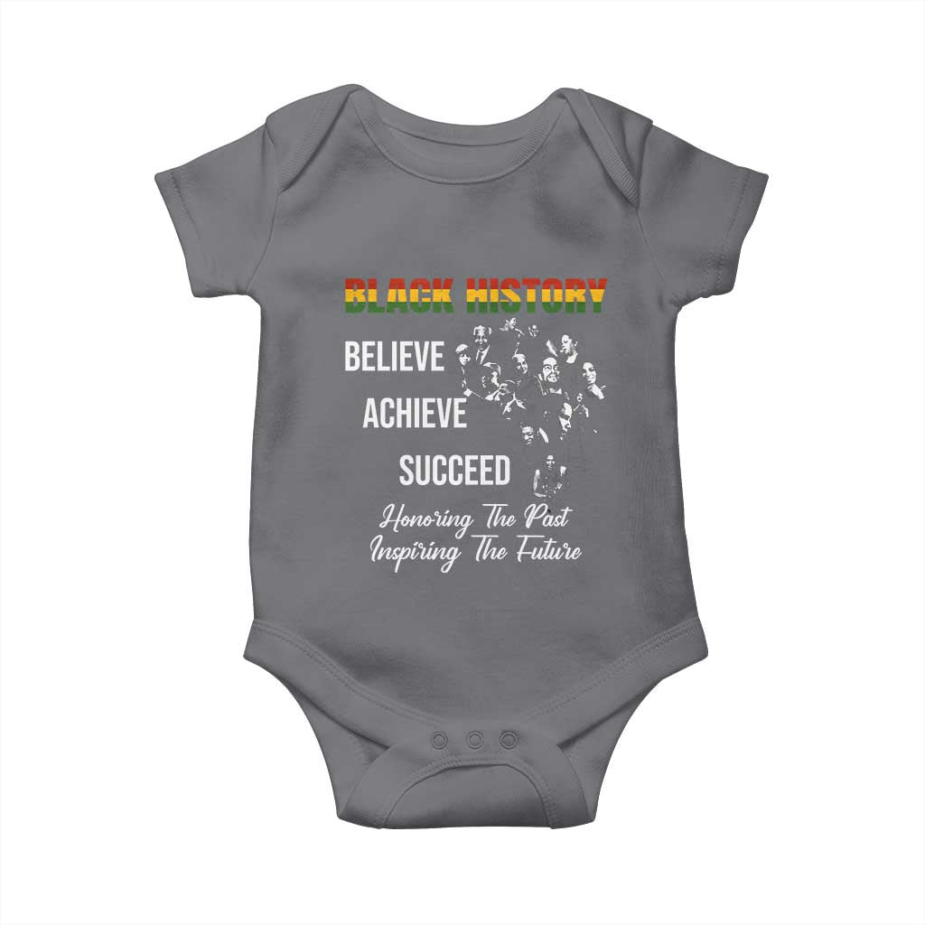 Honoring Past Inspiring Future Black History Month Baby Onesie - African Pride