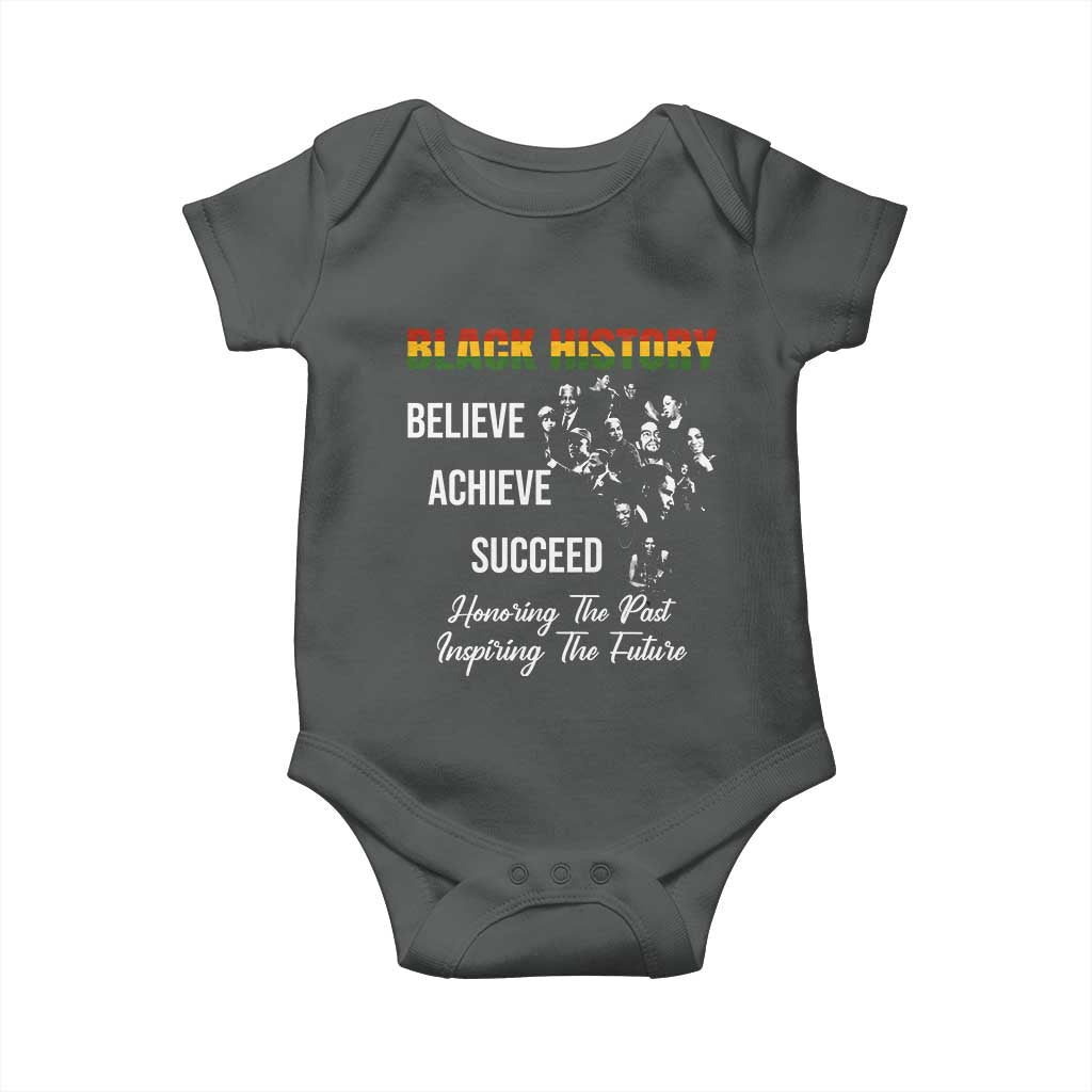 Honoring Past Inspiring Future Black History Month Baby Onesie - African Pride
