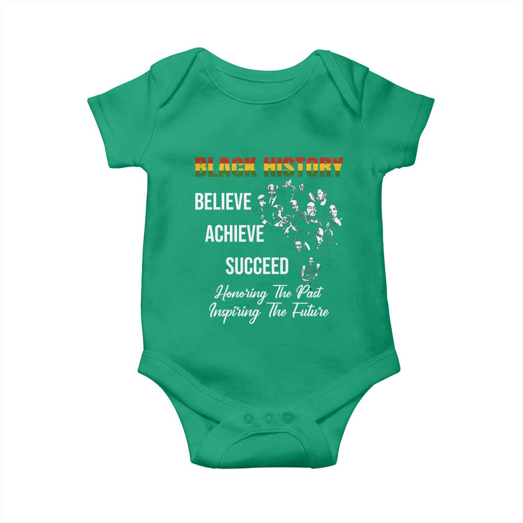 Honoring Past Inspiring Future Black History Month Baby Onesie - African Pride