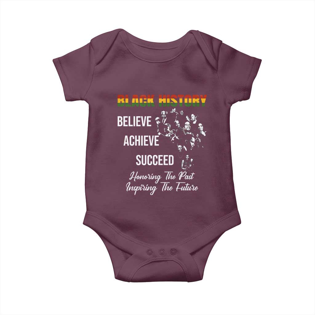 Honoring Past Inspiring Future Black History Month Baby Onesie - African Pride