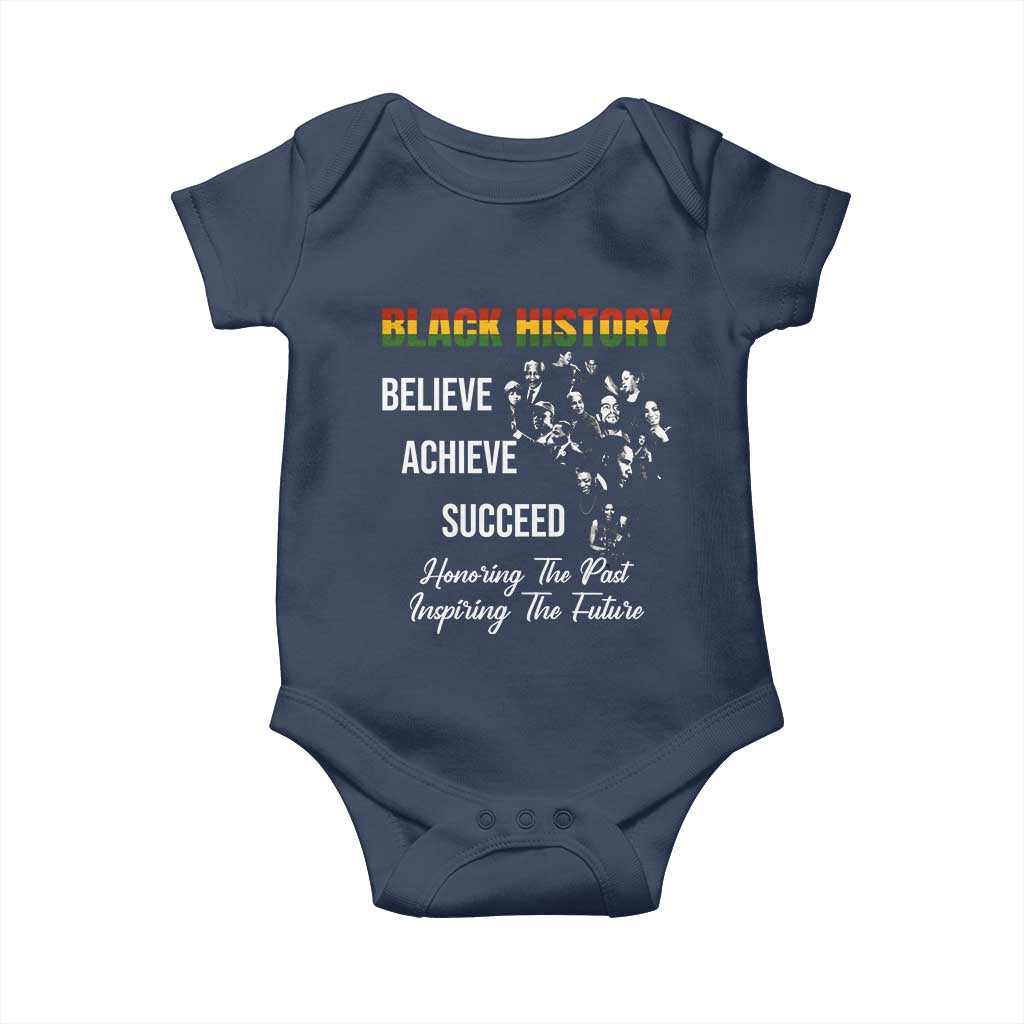 Honoring Past Inspiring Future Black History Month Baby Onesie - African Pride