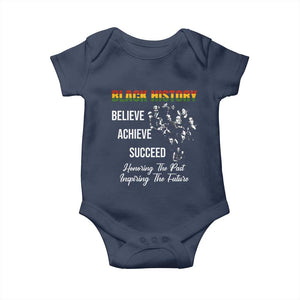 Honoring Past Inspiring Future Black History Month Baby Onesie - African Pride