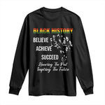 Honoring Past Inspiring Future Black History Month Long Sleeve Shirt - African Pride