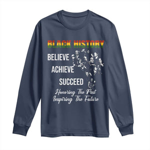 Honoring Past Inspiring Future Black History Month Long Sleeve Shirt - African Pride
