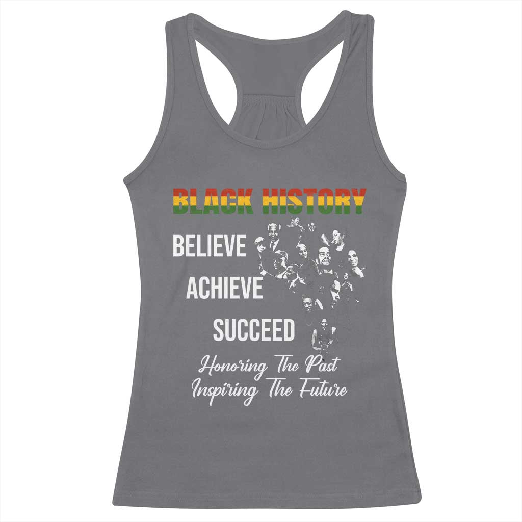 Honoring Past Inspiring Future Black History Month Racerback Tank Top - African Pride