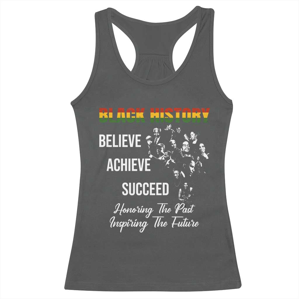 Honoring Past Inspiring Future Black History Month Racerback Tank Top - African Pride