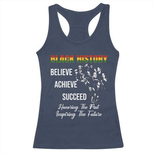 Honoring Past Inspiring Future Black History Month Racerback Tank Top - African Pride