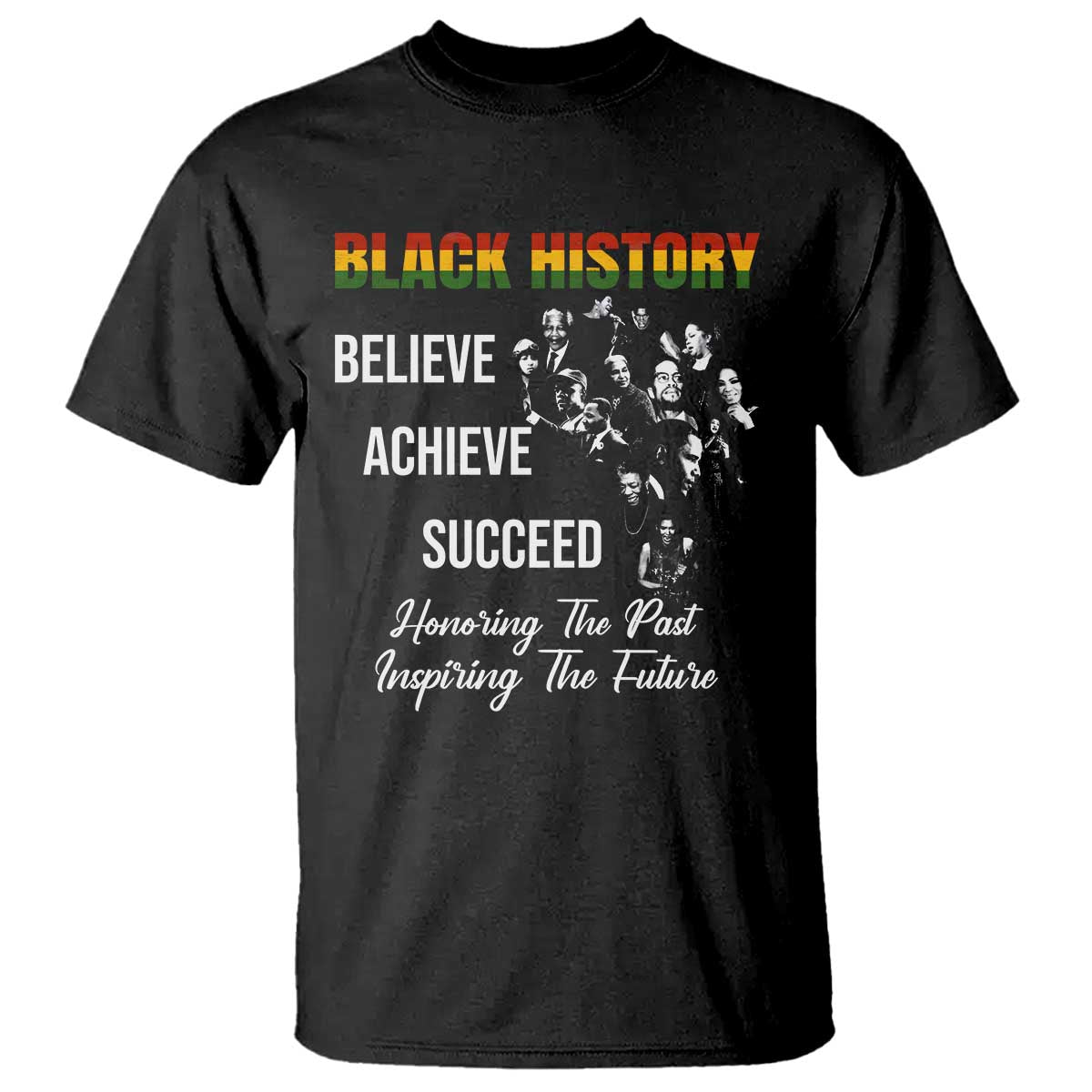 Honoring Past Inspiring Future Black History Month T Shirt - African Pride