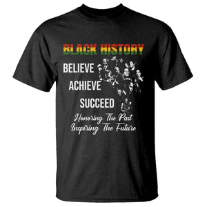 Honoring Past Inspiring Future Black History Month T Shirt - African Pride
