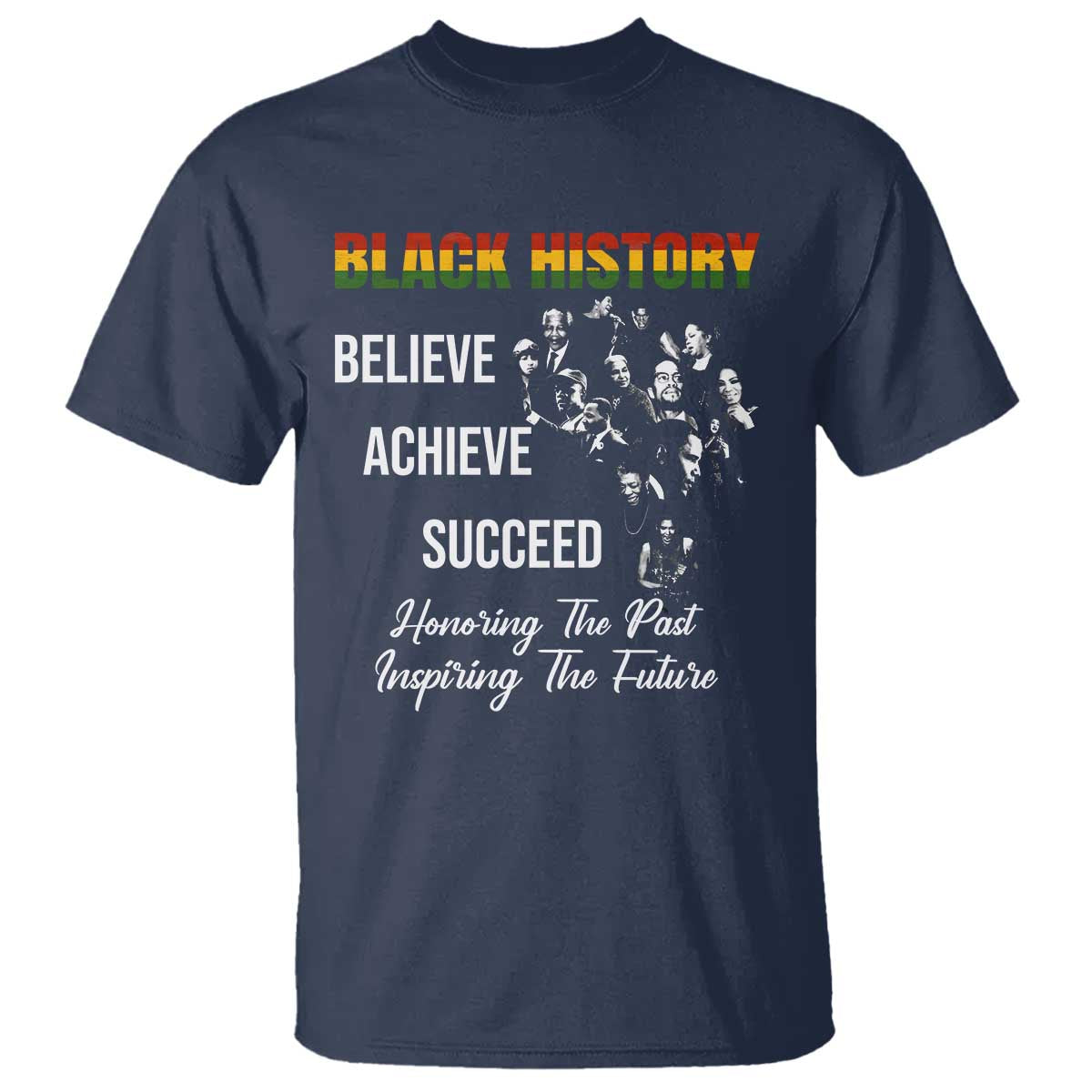 Honoring Past Inspiring Future Black History Month T Shirt - African Pride