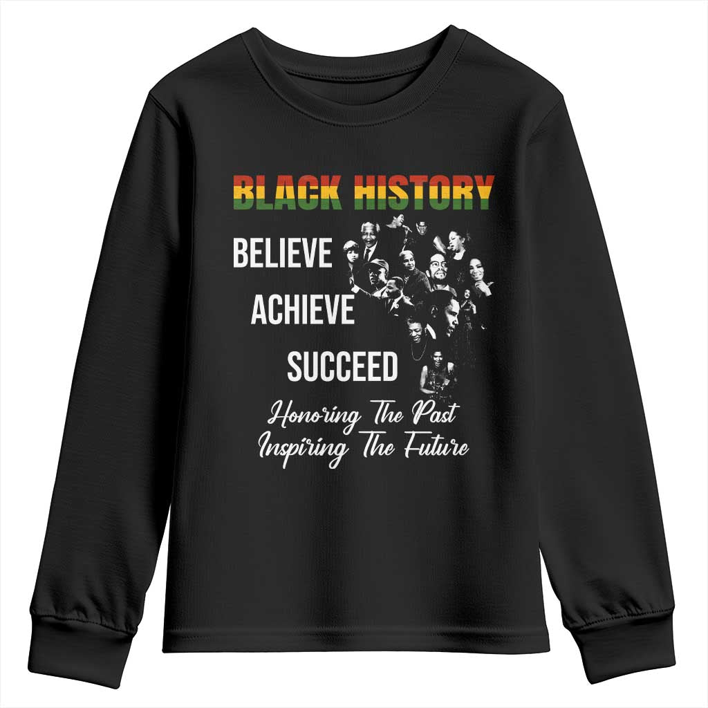 Honoring Past Inspiring Future Black History Month Youth Sweatshirt - African Pride