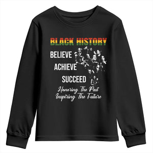 Honoring Past Inspiring Future Black History Month Youth Sweatshirt - African Pride