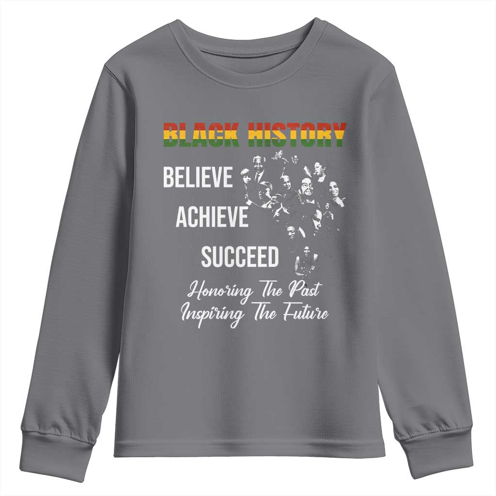 Honoring Past Inspiring Future Black History Month Youth Sweatshirt - African Pride