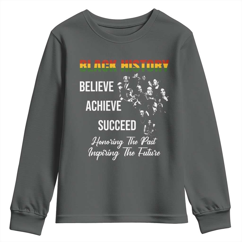 Honoring Past Inspiring Future Black History Month Youth Sweatshirt - African Pride