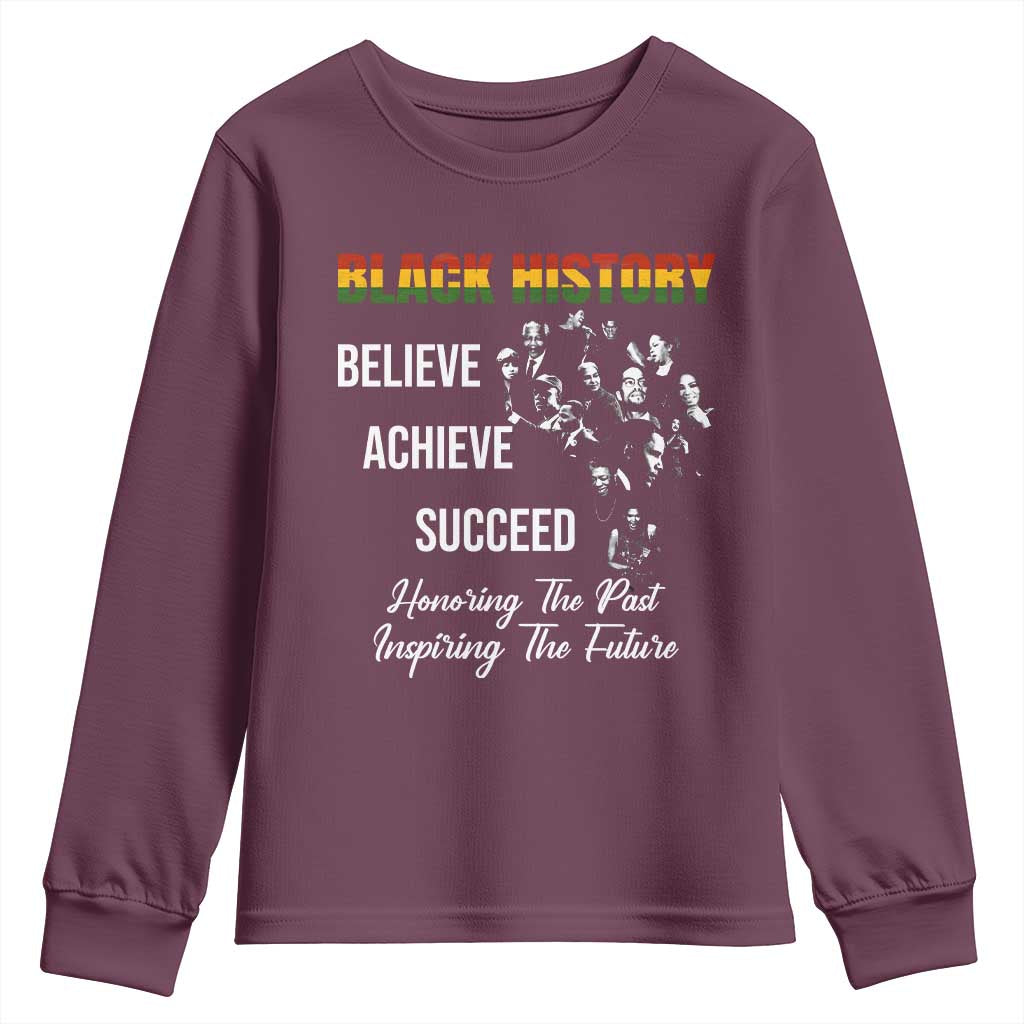 Honoring Past Inspiring Future Black History Month Youth Sweatshirt - African Pride