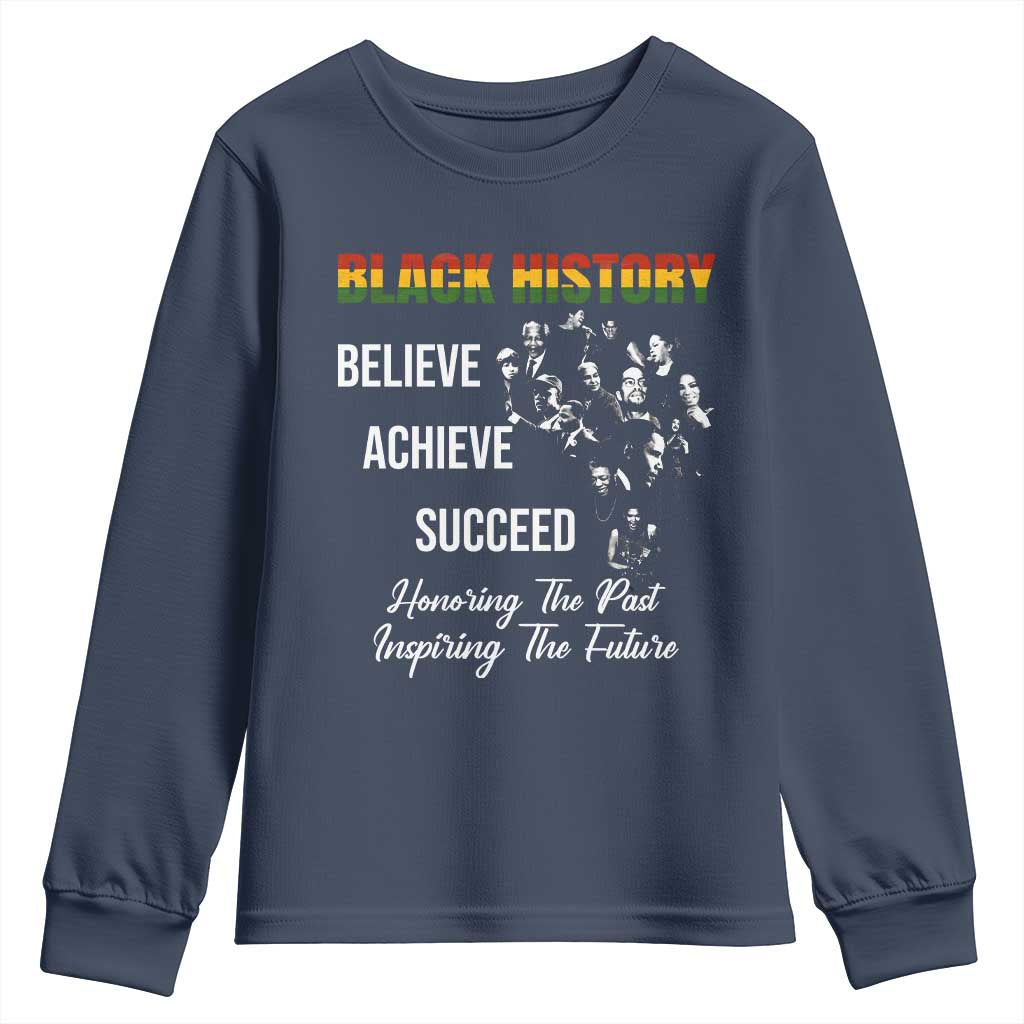 Honoring Past Inspiring Future Black History Month Youth Sweatshirt - African Pride