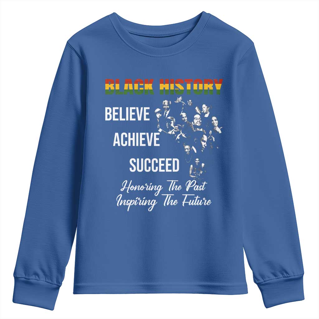 Honoring Past Inspiring Future Black History Month Youth Sweatshirt - African Pride