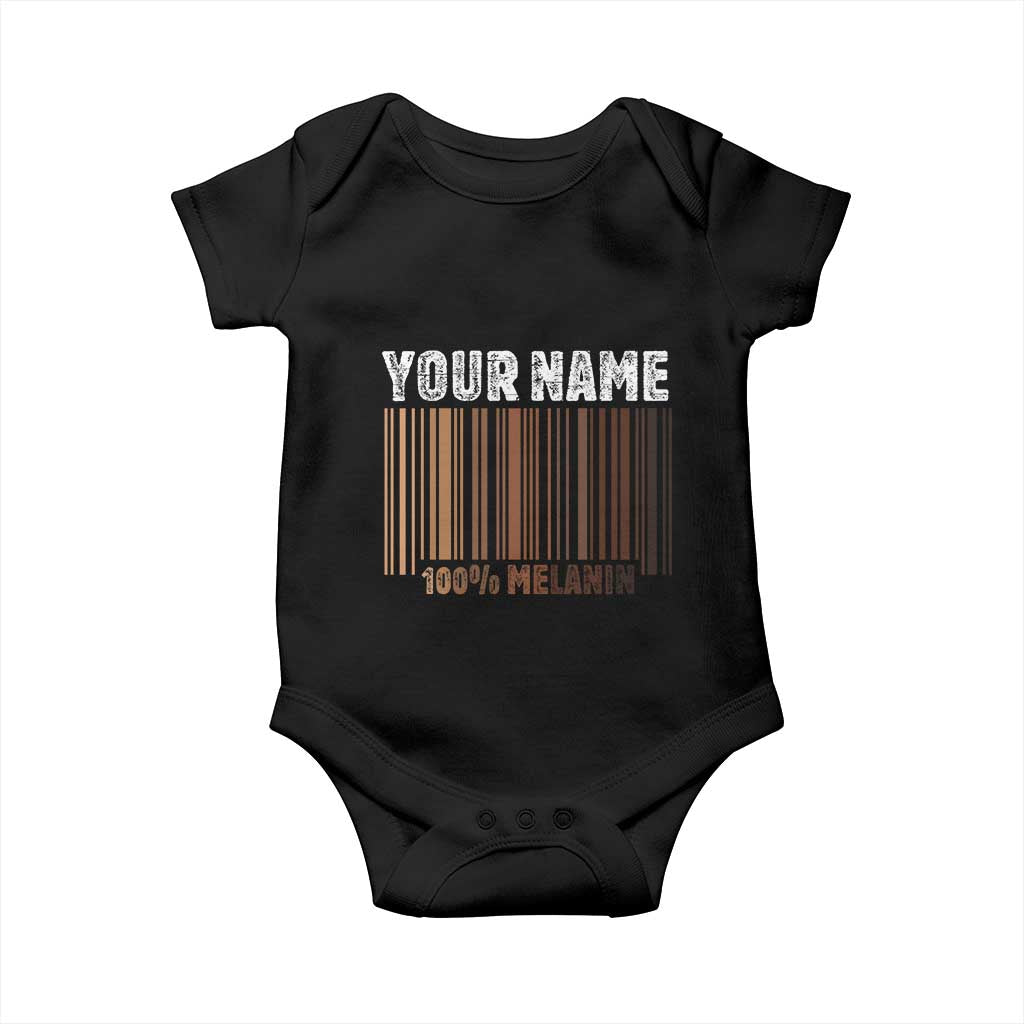 Personalized Gifts Black Pride Baby Onesie Custom Name Melanin BLM African History Gift - African Pride