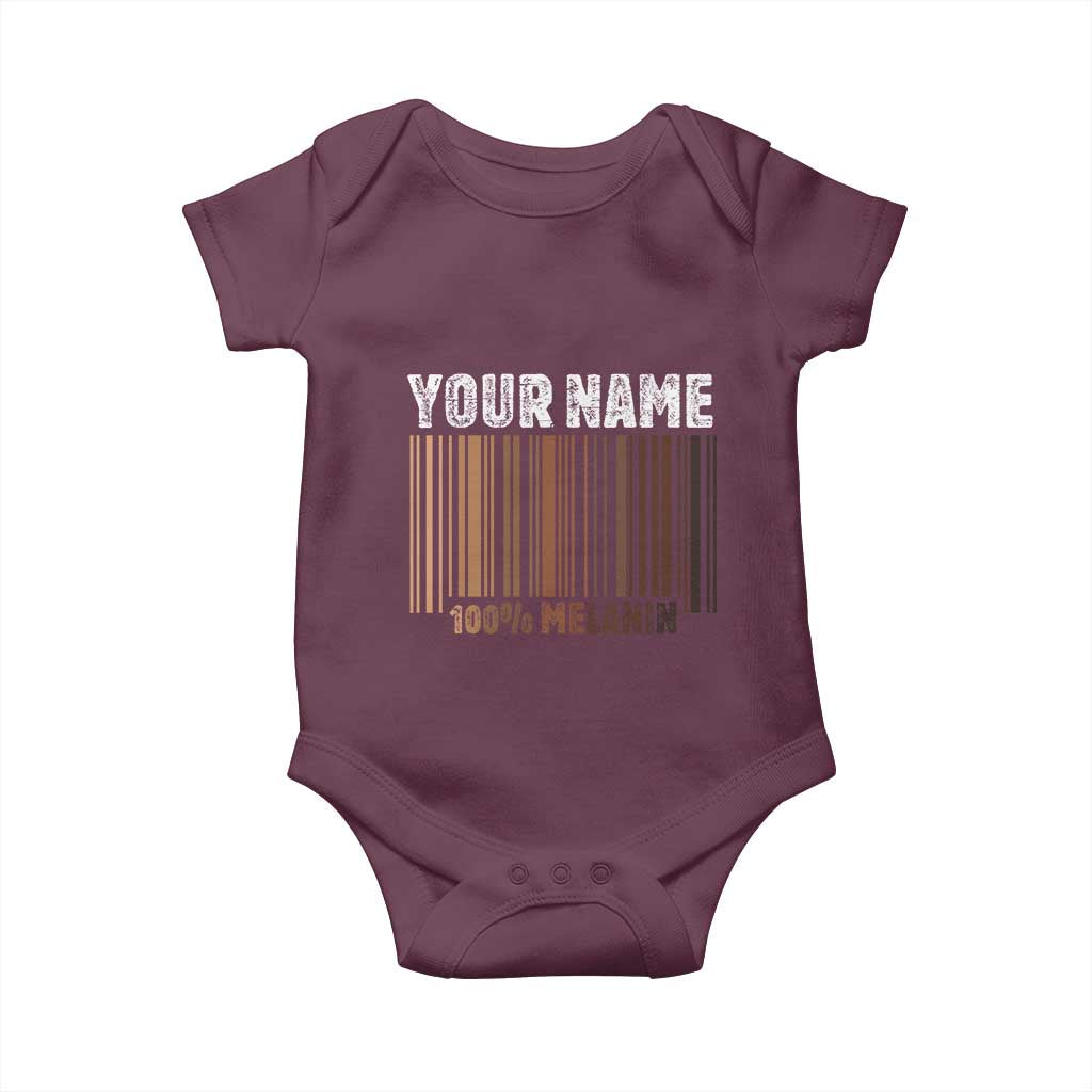 Personalized Gifts Black Pride Baby Onesie Custom Name Melanin BLM African History Gift - African Pride