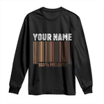 Personalized Gifts Black Pride Long Sleeve Shirt Custom Name Melanin BLM African History Gift - African Pride