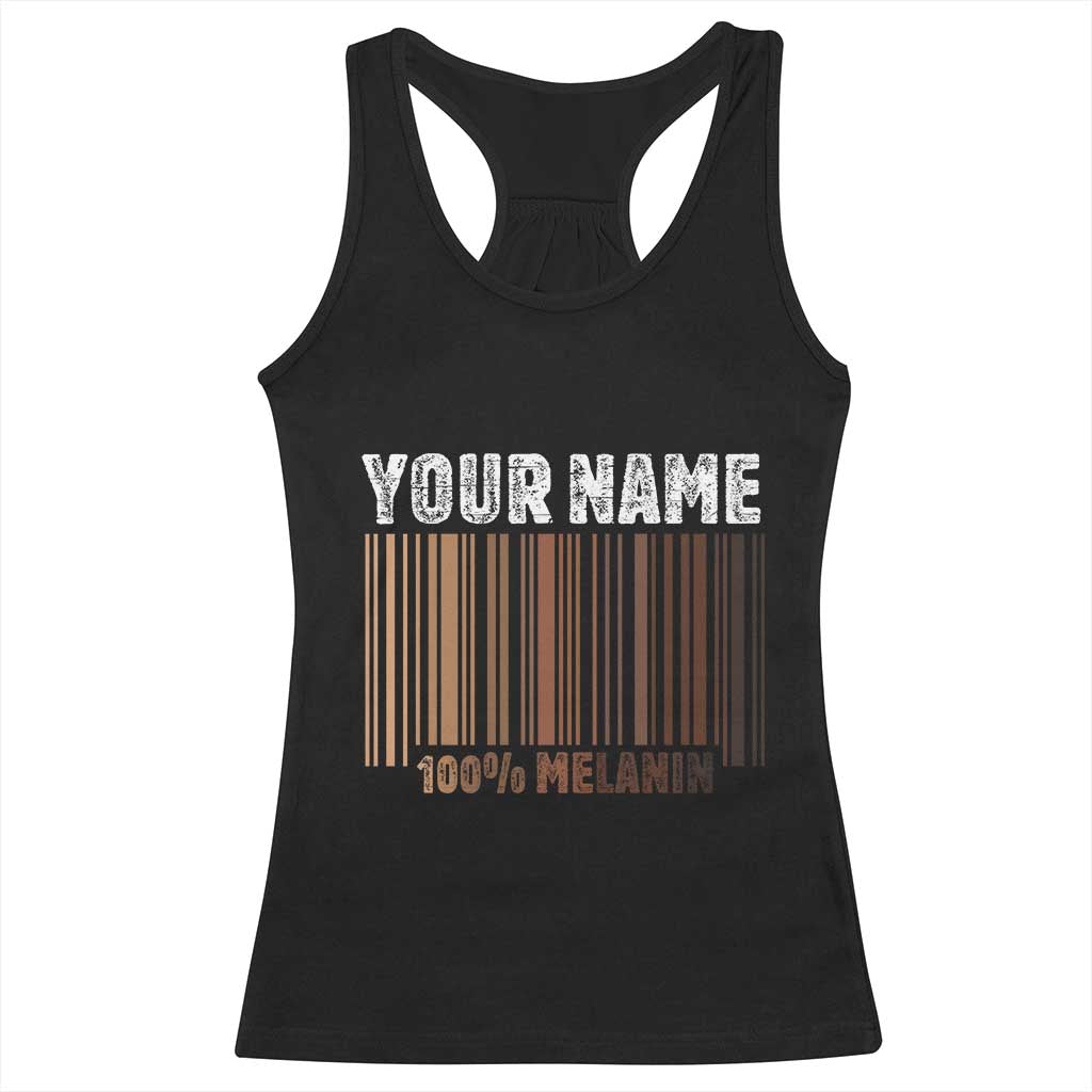 Personalized Gifts Black Pride Racerback Tank Top Custom Name Melanin BLM African History Gift - African Pride
