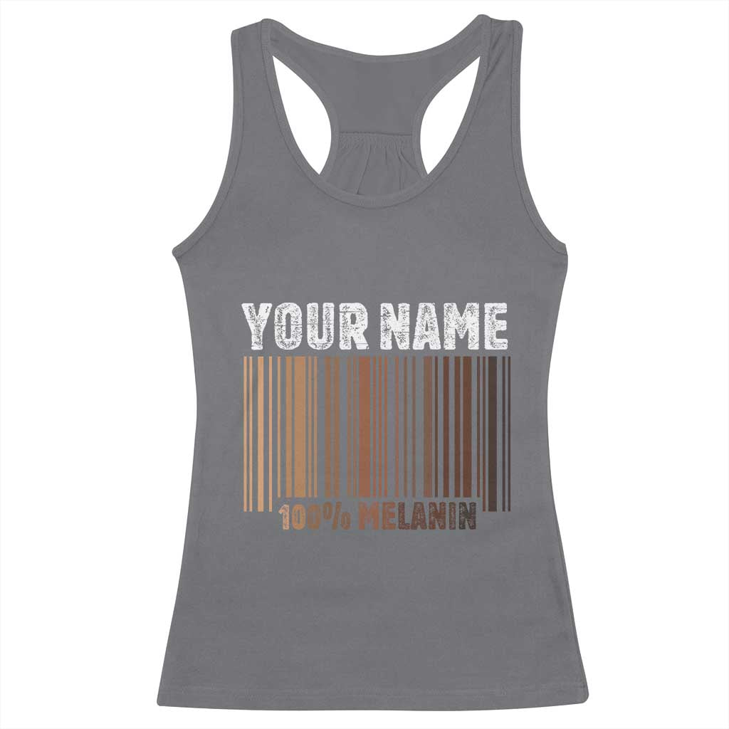 Personalized Gifts Black Pride Racerback Tank Top Custom Name Melanin BLM African History Gift - African Pride