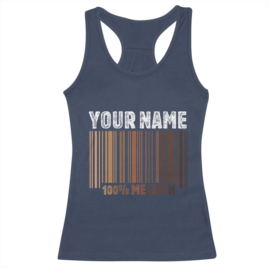 Personalized Gifts Black Pride Racerback Tank Top Custom Name Melanin BLM African History Gift - African Pride