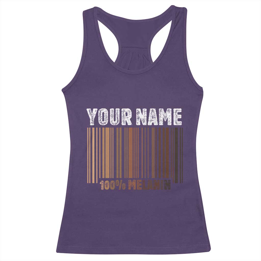 Personalized Gifts Black Pride Racerback Tank Top Custom Name Melanin BLM African History Gift - African Pride