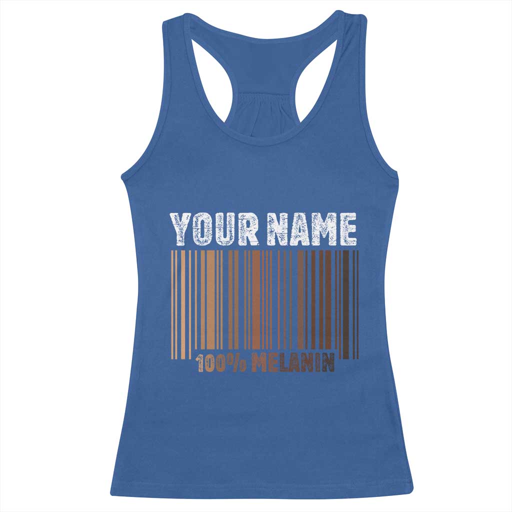 Personalized Gifts Black Pride Racerback Tank Top Custom Name Melanin BLM African History Gift - African Pride