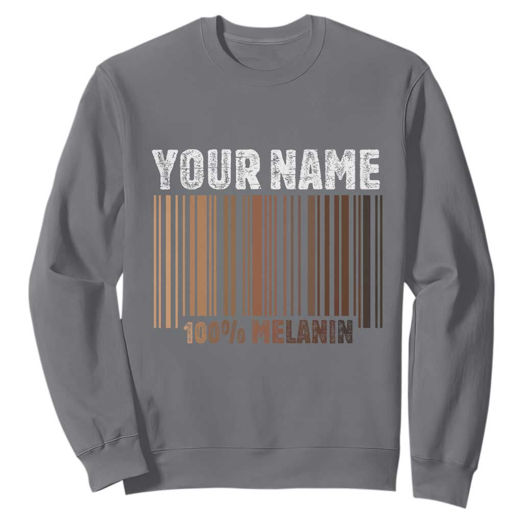Personalized Gifts Black Pride Sweatshirt Custom Name Melanin BLM African History Gift - African Pride