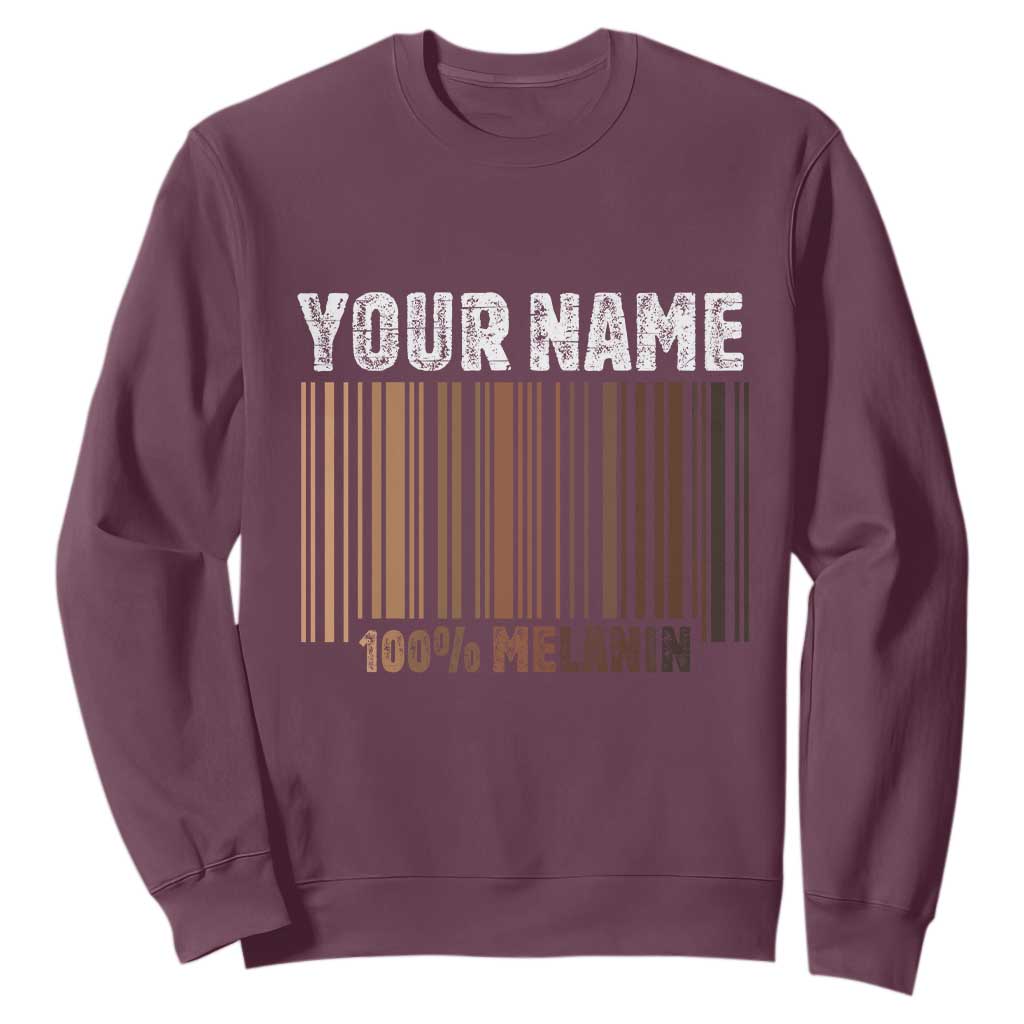 Personalized Gifts Black Pride Sweatshirt Custom Name Melanin BLM African History Gift - African Pride