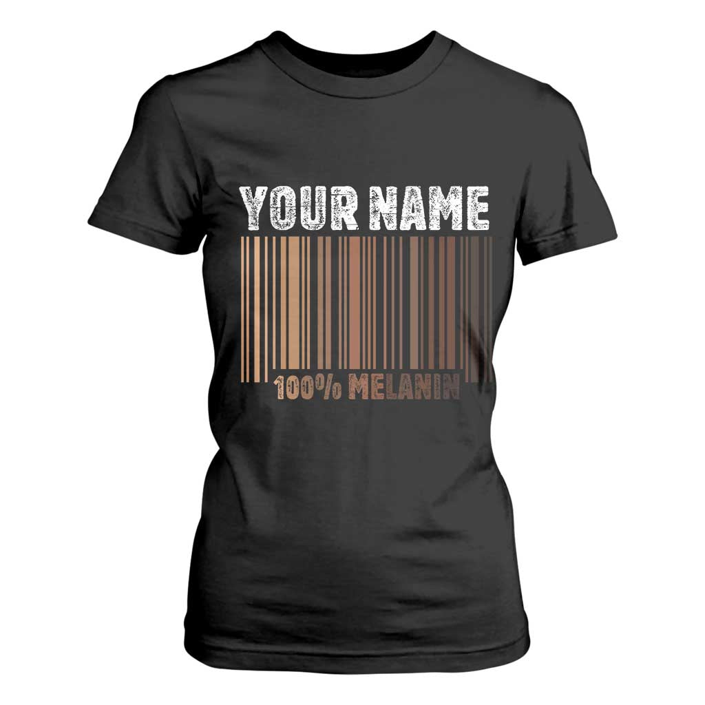 Personalized Gifts Black Pride T Shirt For Women Custom Name Melanin BLM African History Gift - African Pride