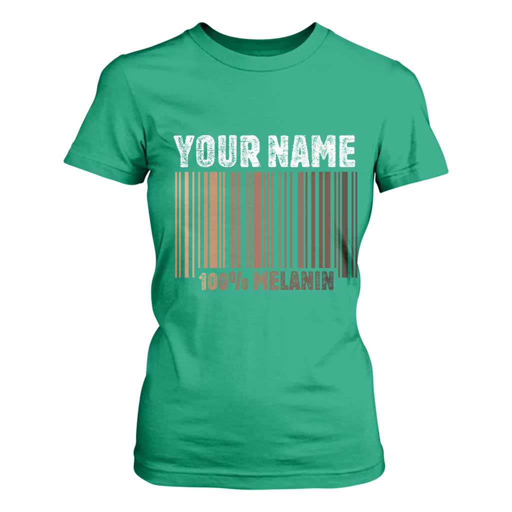Personalized Gifts Black Pride T Shirt For Women Custom Name Melanin BLM African History Gift - African Pride