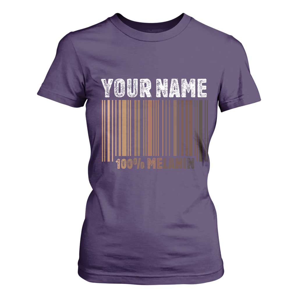 Personalized Gifts Black Pride T Shirt For Women Custom Name Melanin BLM African History Gift - African Pride