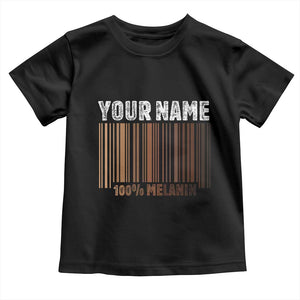 Personalized Gifts Black Pride Toddler T Shirt Custom Name Melanin BLM African History Gift - African Pride
