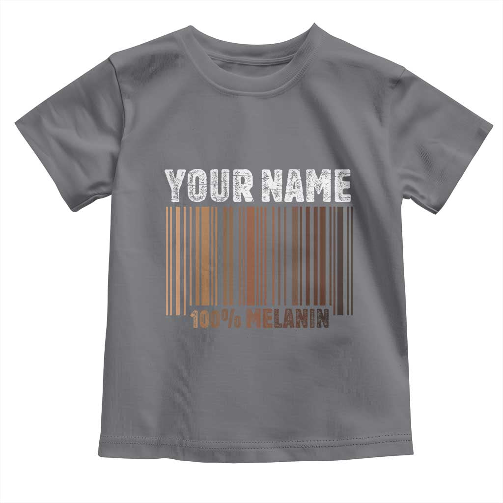 Personalized Gifts Black Pride Toddler T Shirt Custom Name Melanin BLM African History Gift - African Pride