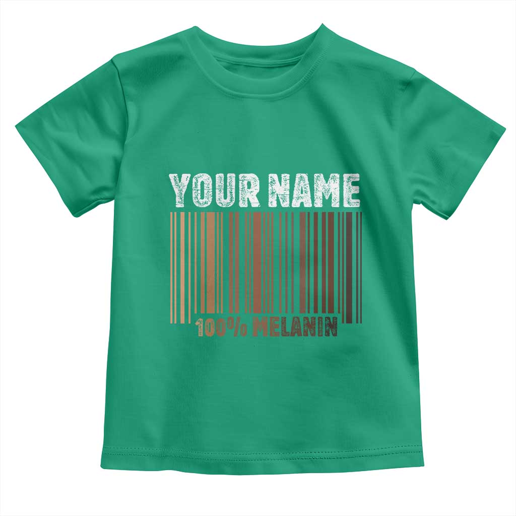 Personalized Gifts Black Pride Toddler T Shirt Custom Name Melanin BLM African History Gift - African Pride