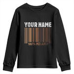 Personalized Gifts Black Pride Youth Sweatshirt Custom Name Melanin BLM African History Gift - African Pride