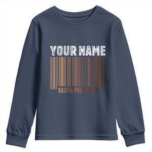 Personalized Gifts Black Pride Youth Sweatshirt Custom Name Melanin BLM African History Gift - African Pride
