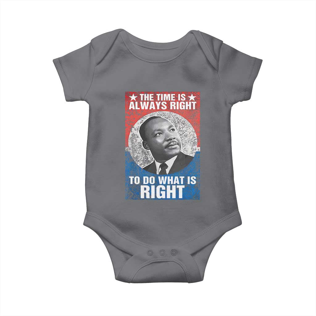 Martin Luther King Jr Baby Onesie The Time Is Always Right Civil Rights Black History Month MLK Day - African Pride