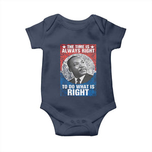 Martin Luther King Jr Baby Onesie The Time Is Always Right Civil Rights Black History Month MLK Day - African Pride
