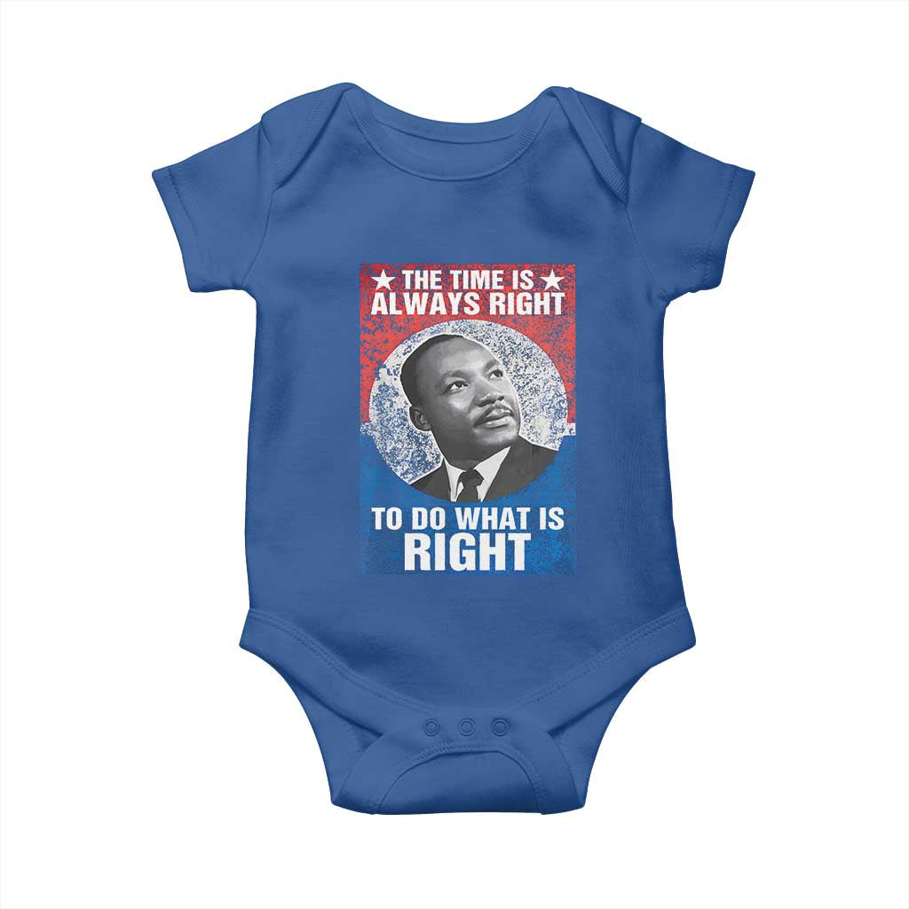 Martin Luther King Jr Baby Onesie The Time Is Always Right Civil Rights Black History Month MLK Day - African Pride