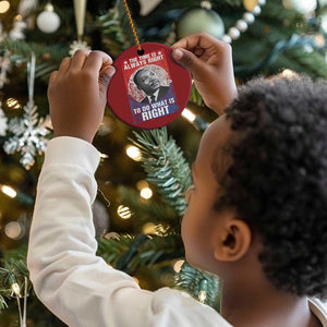 Martin Luther King Jr Christmas Ornament The Time Is Always Right Civil Rights Black History Month MLK Day - African Pride