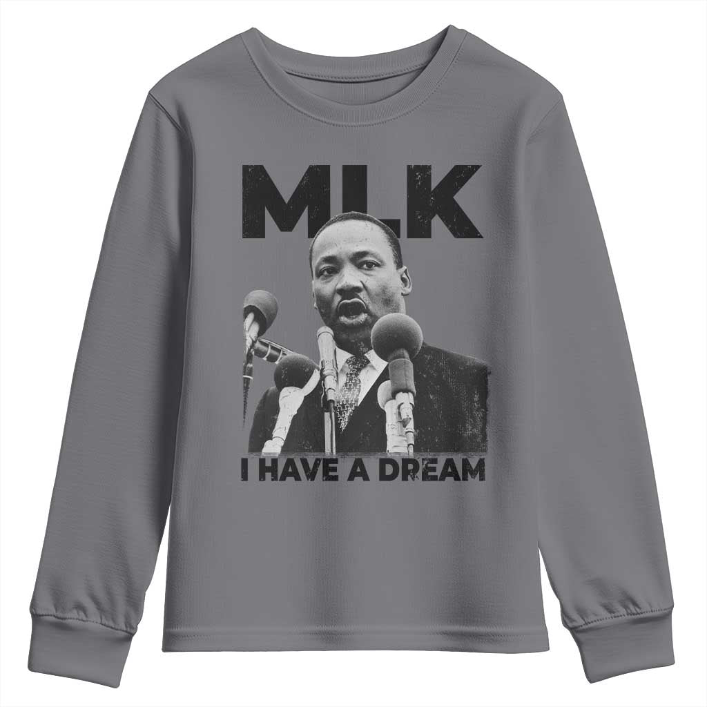 Martin Luther King Youth Sweatshirt MLK I Have A Dream Black History Month