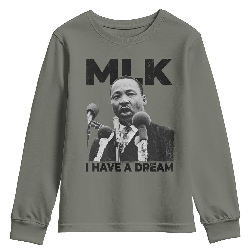 Martin Luther King Youth Sweatshirt MLK I Have A Dream Black History Month